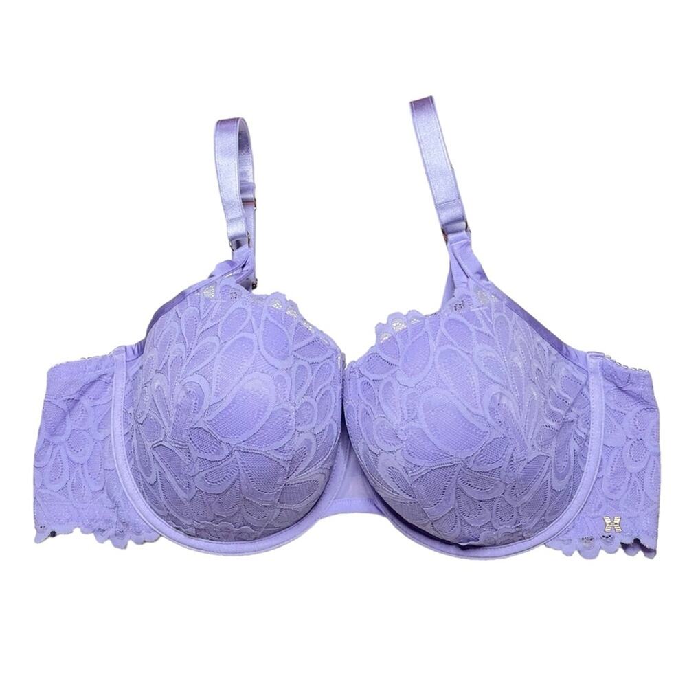 Savage X Fenty Savage Not Sorry Lightly Lined Lace Balconette Bra Size 46DD